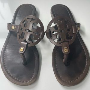 Tory Burch Miller sandals, brown 5.5